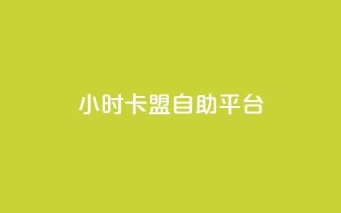 24小时卡盟自助平台 - 快手涨热度软件  第1张
