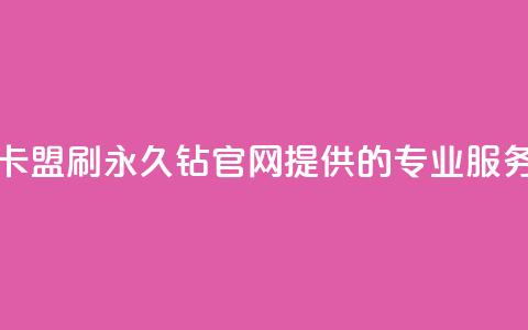 卡盟刷永久钻官网 - 卡盟刷永久钻官网提供的专业服务和详细信息~  第1张