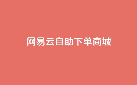 网易云24h自助下单商城,dy评论下单 - 快手免费业务平台 自助下单商城最低价  第1张