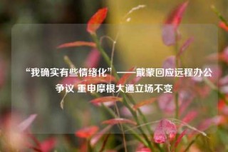 “我确实有些情绪化”——戴蒙回应远程办公争议 重申摩根大通立场不变