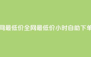 qq24小时自助下单全网最低价 - 全网最低价：QQ24小时自助下单服务解析！