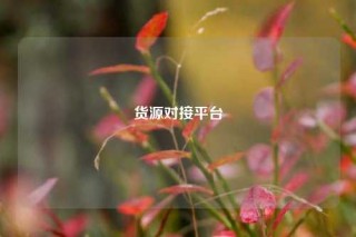 货源对接平台