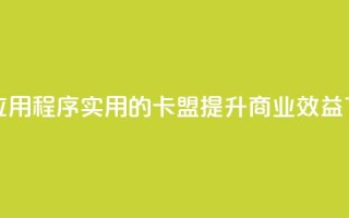 卡盟应用程序 - 实用的卡盟APP：提升商业效益！